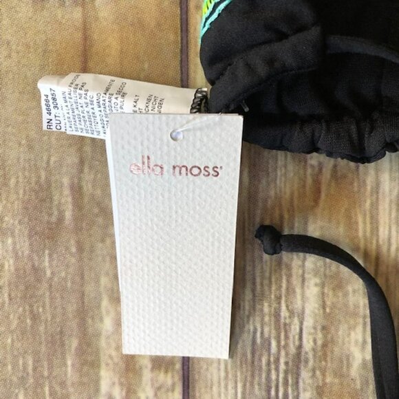 NWT Ella Moss Dream Weaver Triangle Bikini Top Large - Picture 7 of 7